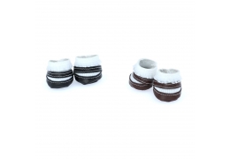 ZRENC众人潮 小皮鞋 适合20CM棉花娃娃 配饰手作换玩偶装扮多颜色